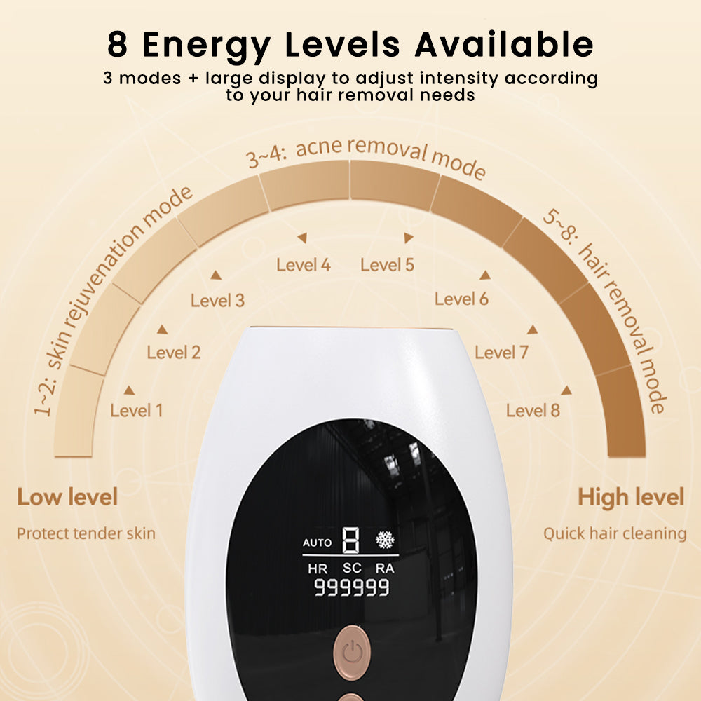 IPL Hair Removal Device with Ice-Cooling