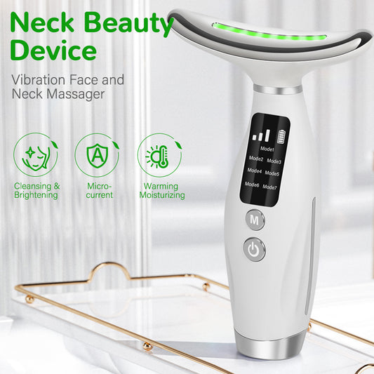 7-Color LED Neck & Face Beauty Device