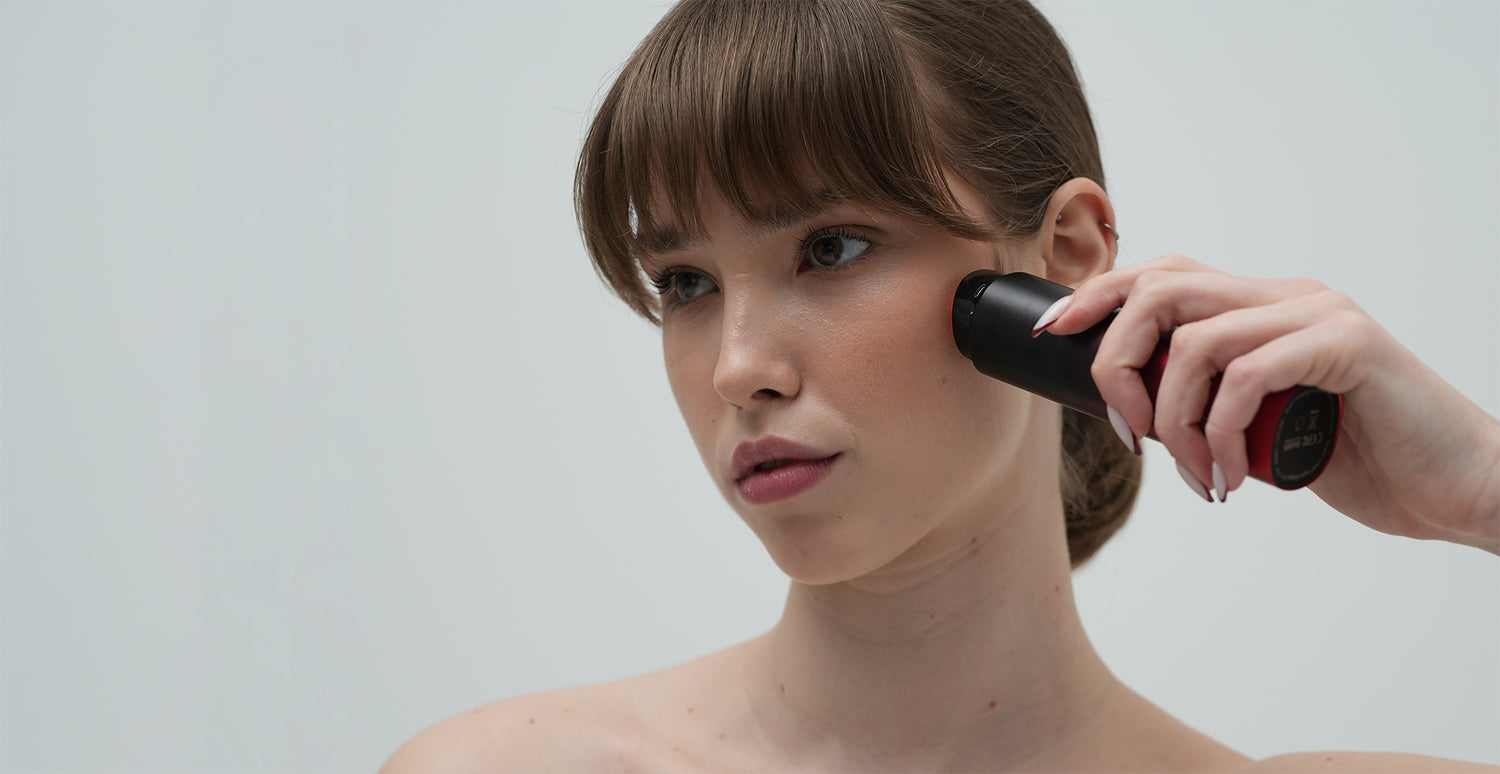 Woman demonstrating Dermao Radiance