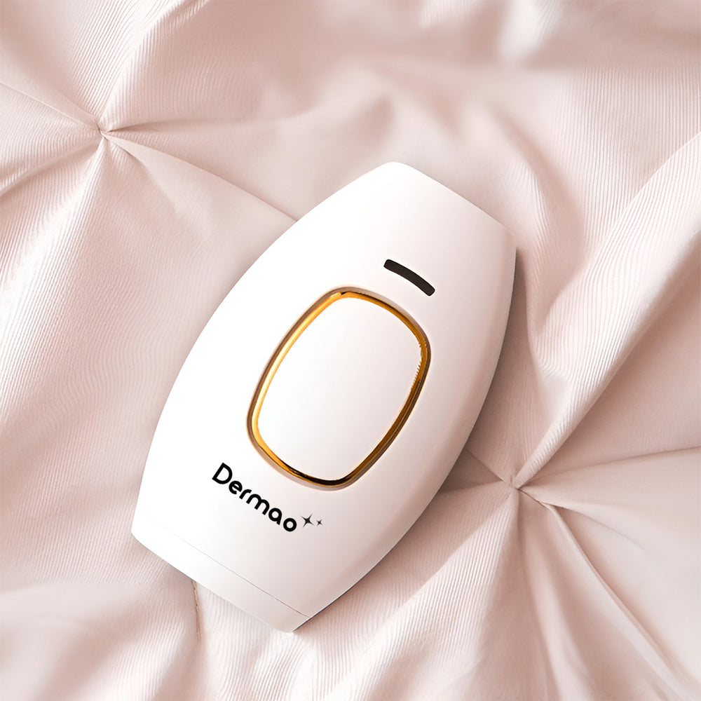 Dermao IPL against bedsheets